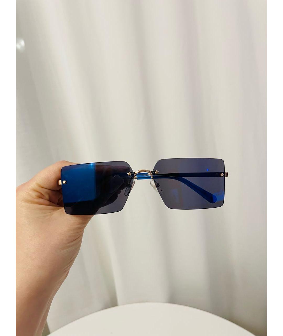 CHIARA FERRAGNI Синие металлические солнцезащитные очки, фото 5