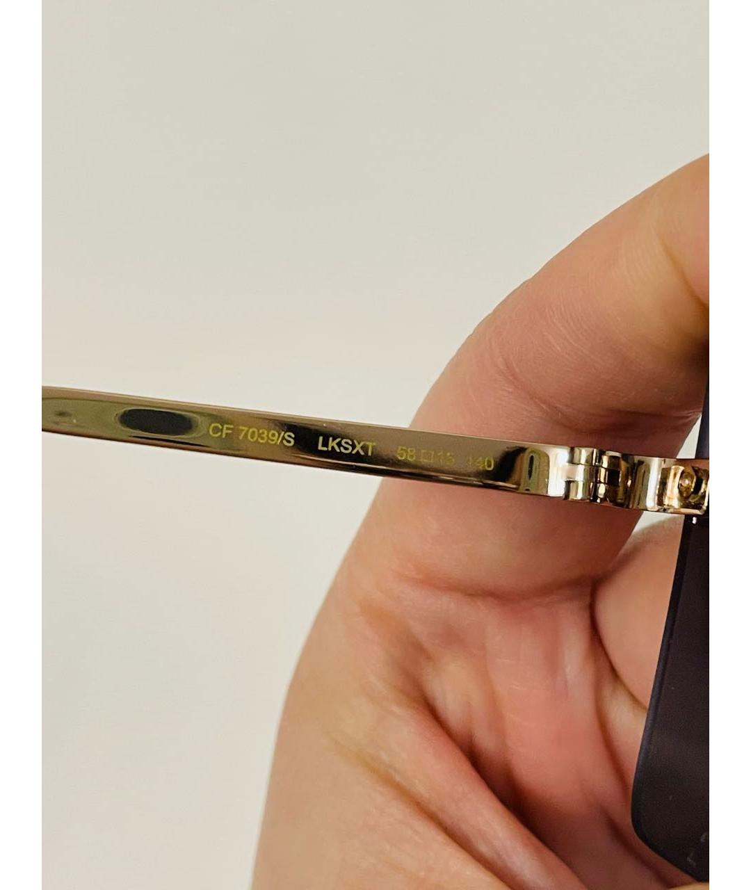 CHIARA FERRAGNI Синие металлические солнцезащитные очки, фото 4