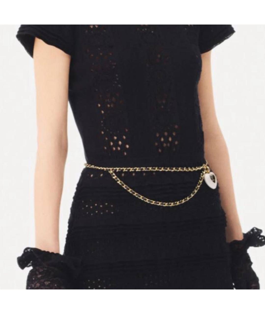 CHANEL Черный кожаный ремень, фото 2