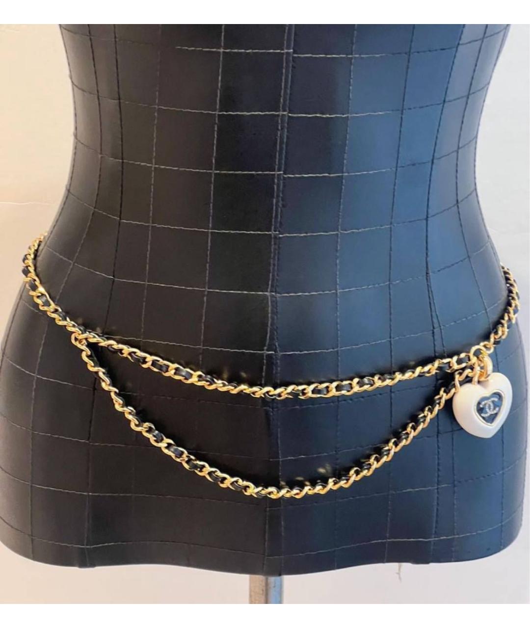 CHANEL Черный кожаный ремень, фото 4