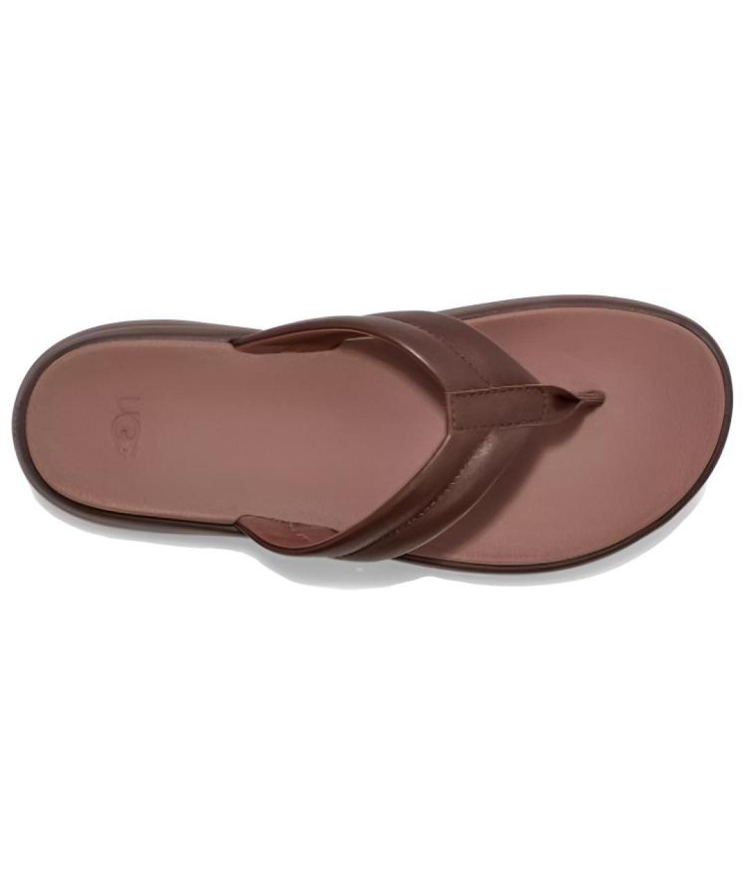 UGG Коричневые шлепанцы, фото 4