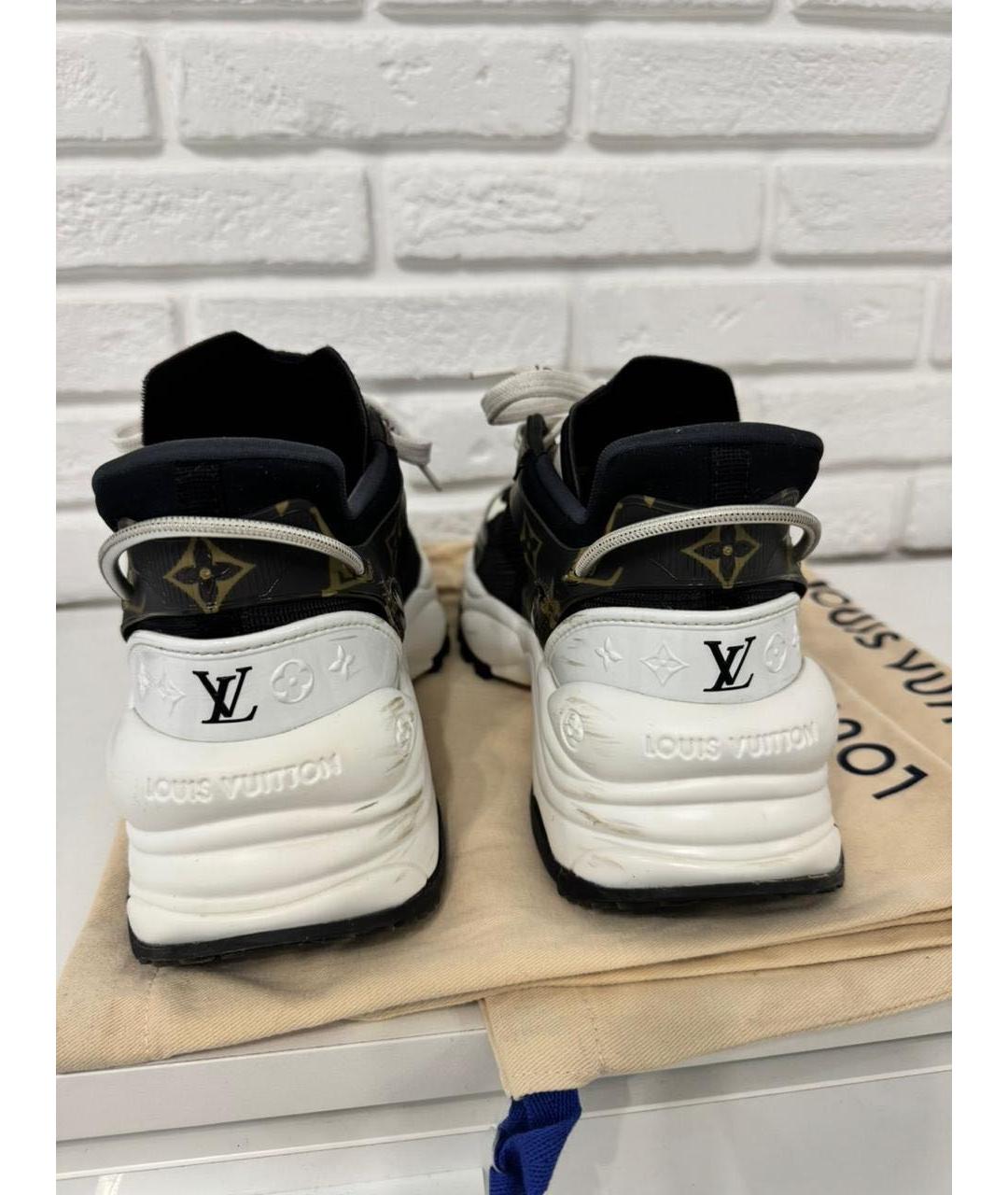 LOUIS VUITTON Черные кроссовки, фото 3