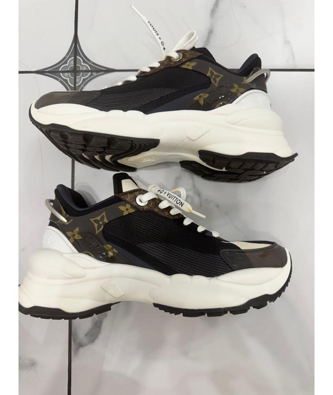 LOUIS VUITTON Черные кроссовки, фото 4