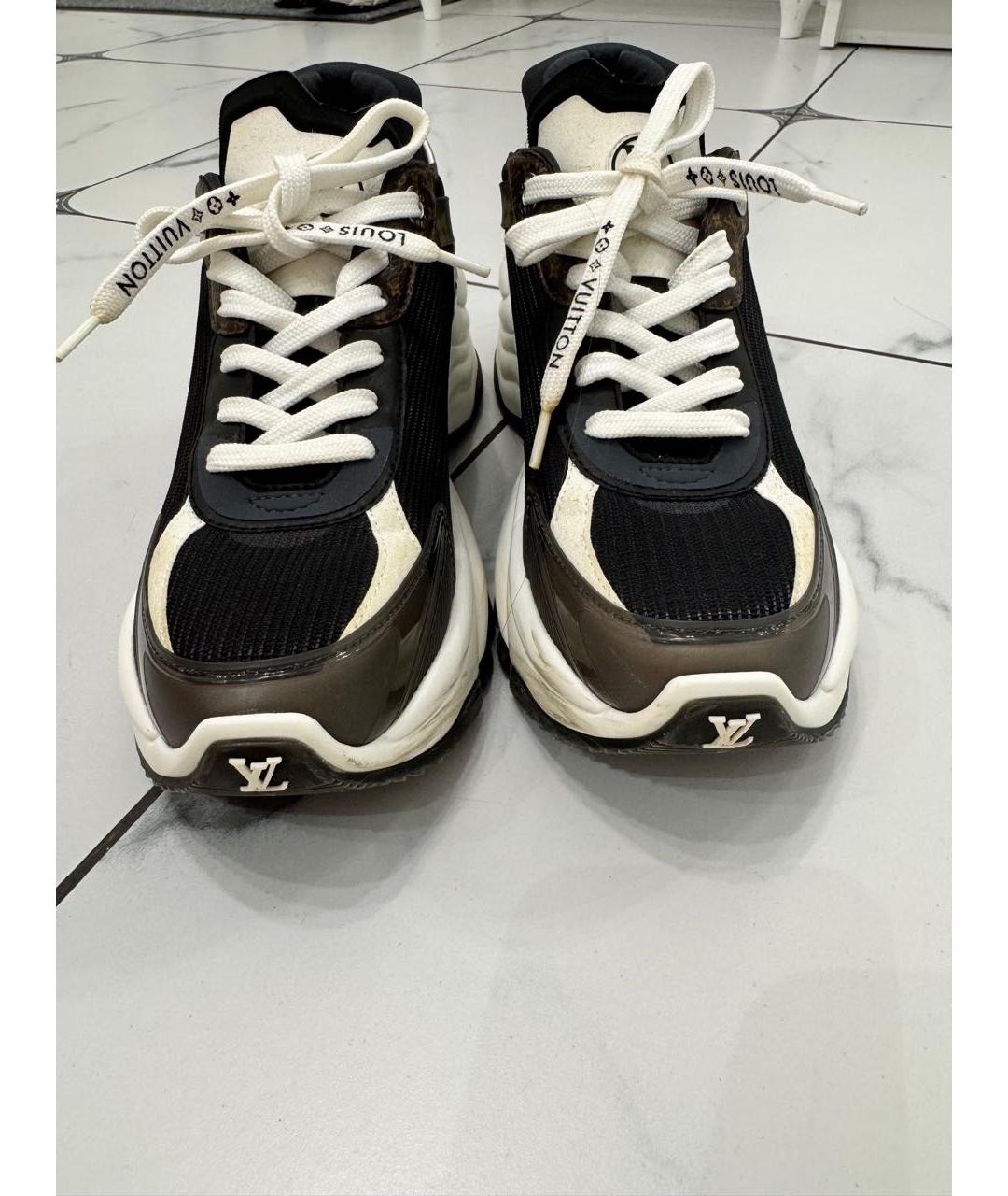 LOUIS VUITTON Черные кроссовки, фото 2