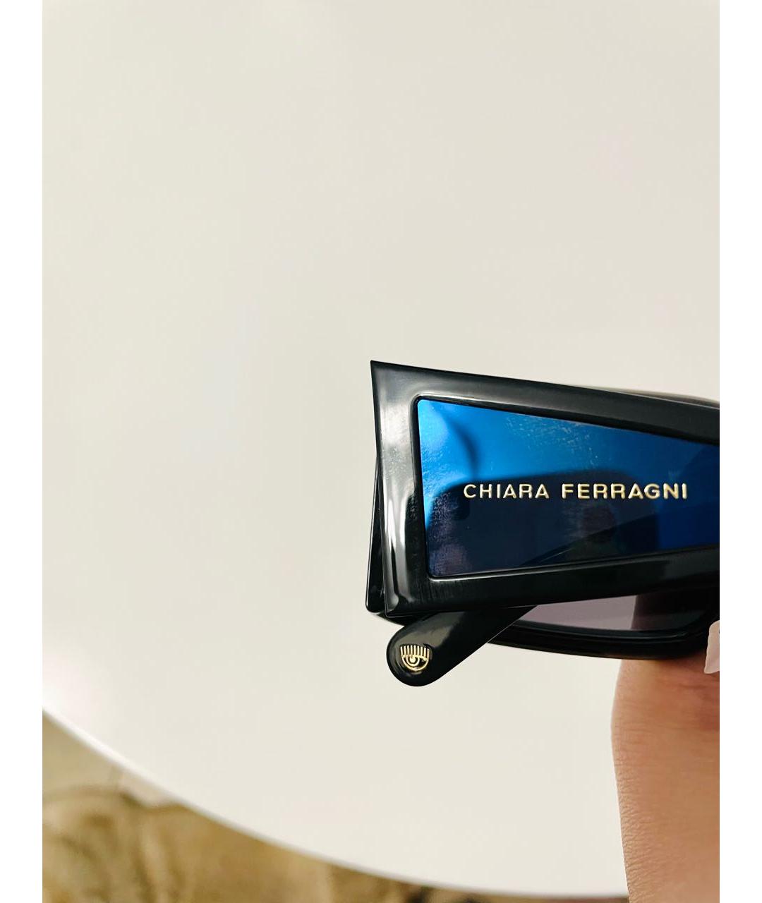 CHIARA FERRAGNI Синие пластиковые солнцезащитные очки, фото 8