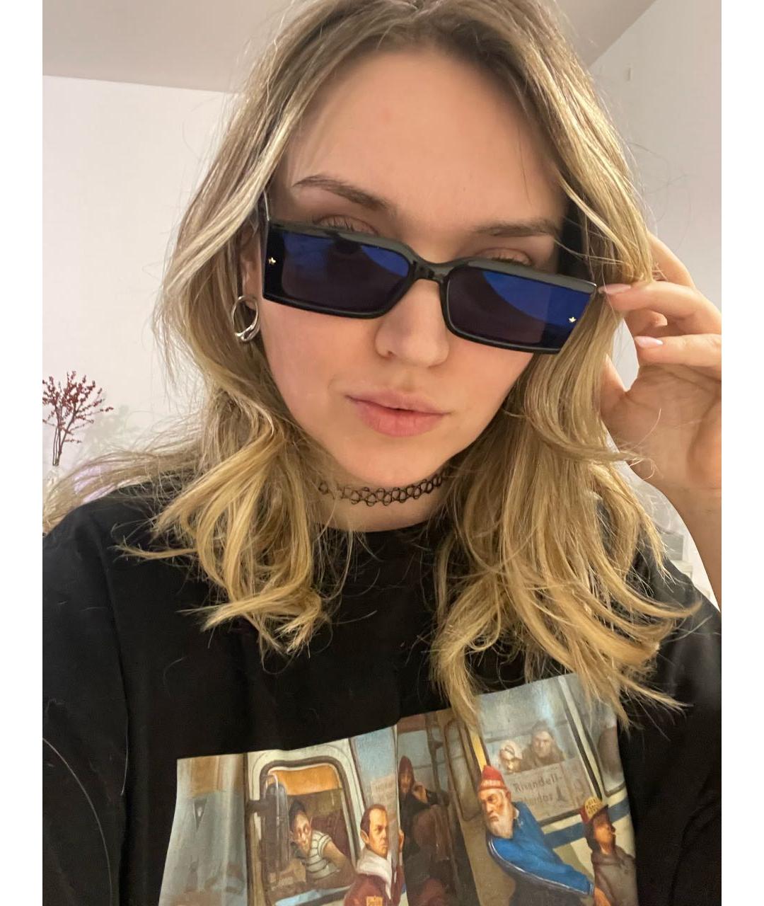 CHIARA FERRAGNI Синие пластиковые солнцезащитные очки, фото 6