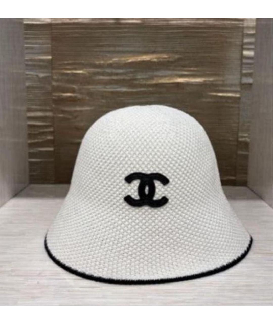 CHANEL Белая хлопковая панама, фото 6