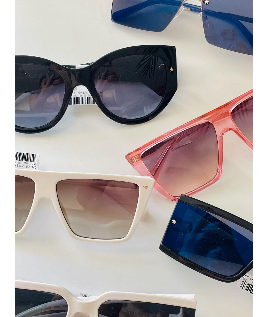 CHIARA FERRAGNI Розовые пластиковые солнцезащитные очки, фото 8