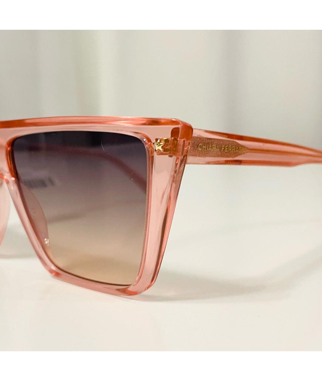 CHIARA FERRAGNI Розовые пластиковые солнцезащитные очки, фото 6
