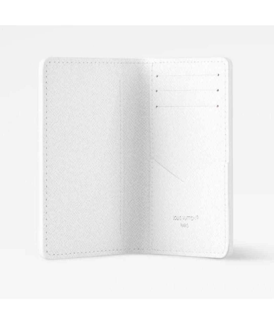 LOUIS VUITTON Белый кожаный кошелек, фото 3