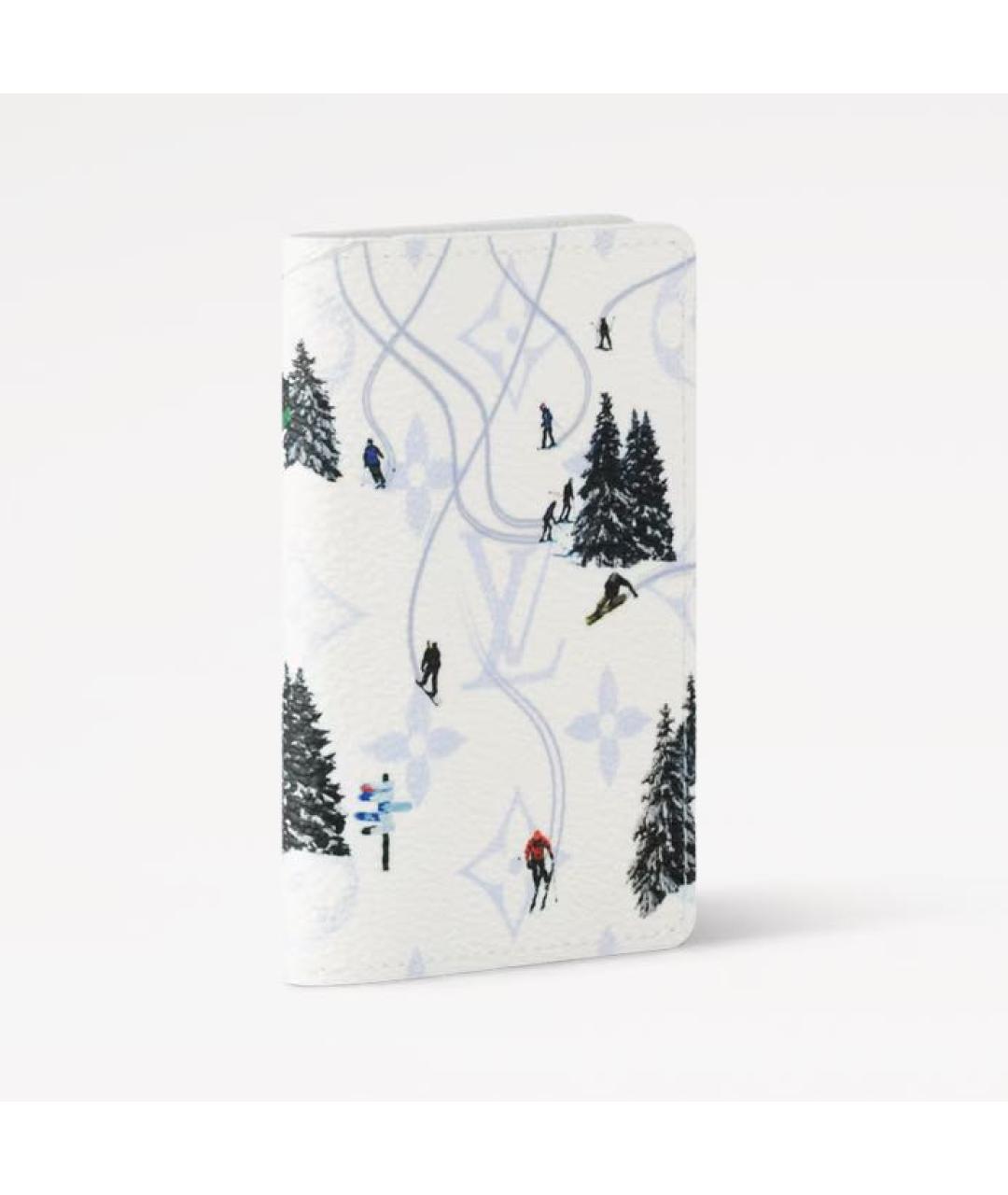 LOUIS VUITTON Белый кожаный кошелек, фото 2