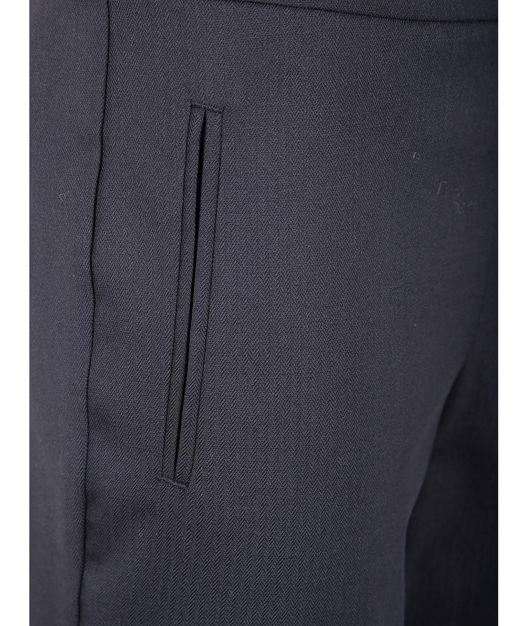 PINKO Черные полиэстеровые прямые брюки, фото 3