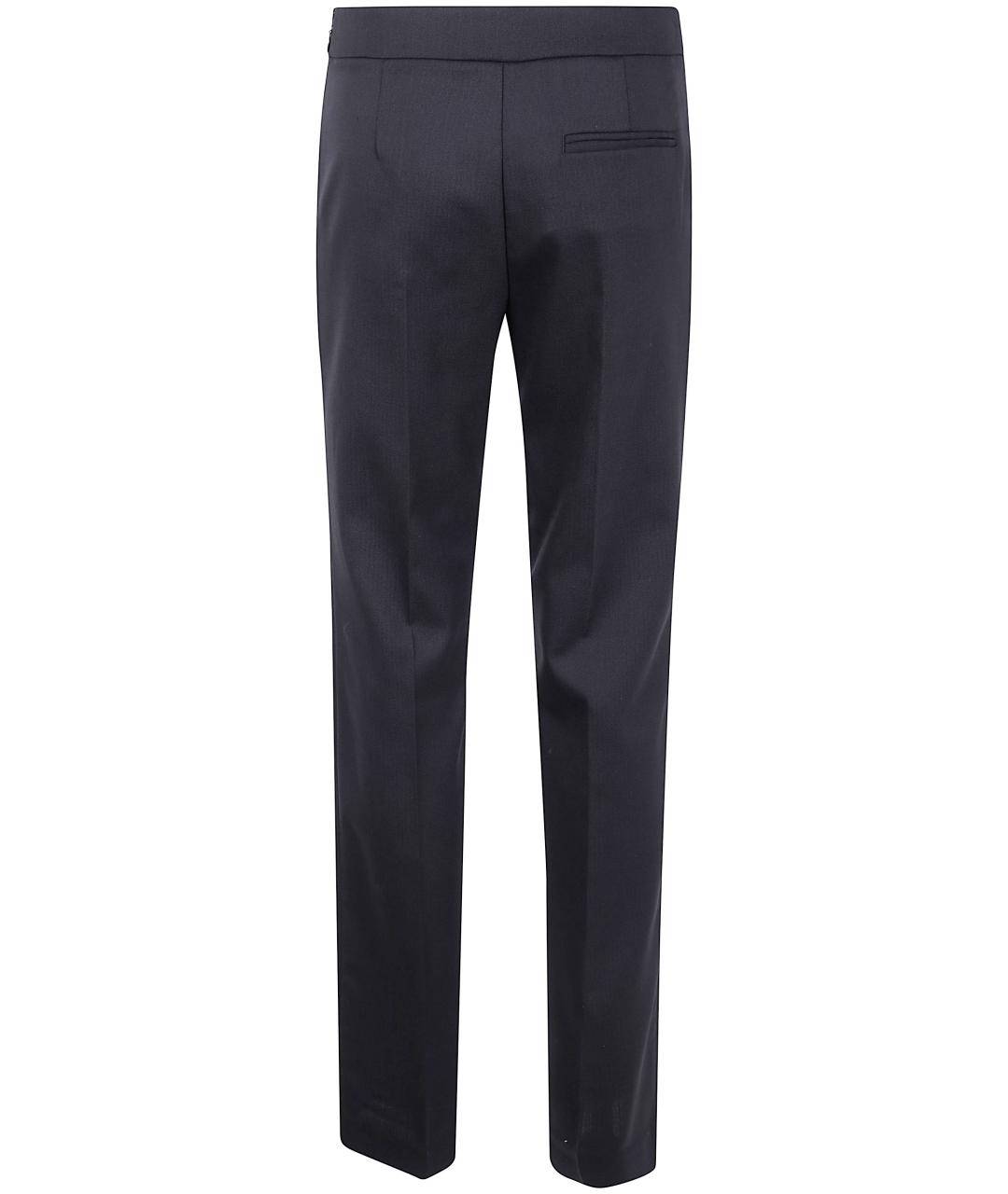 PINKO Черные полиэстеровые прямые брюки, фото 1