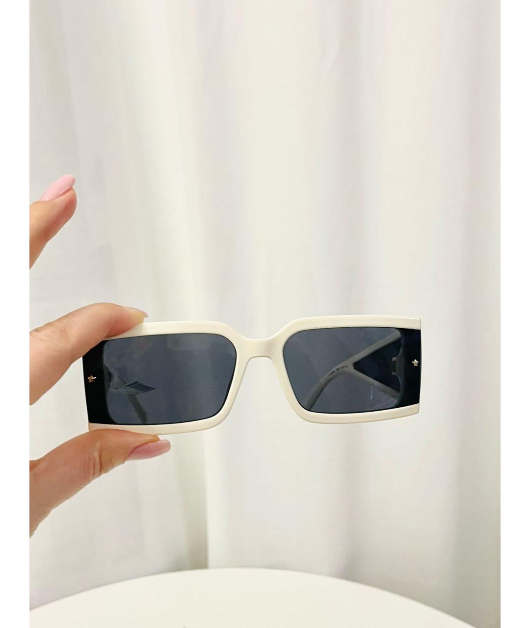 CHIARA FERRAGNI Белые пластиковые солнцезащитные очки, фото 6