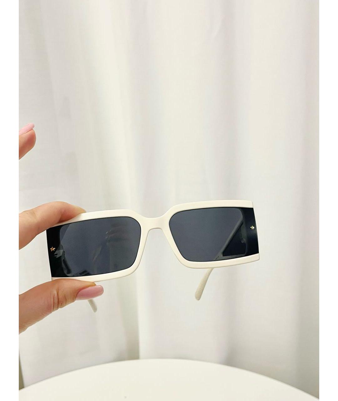 CHIARA FERRAGNI Белые пластиковые солнцезащитные очки, фото 4