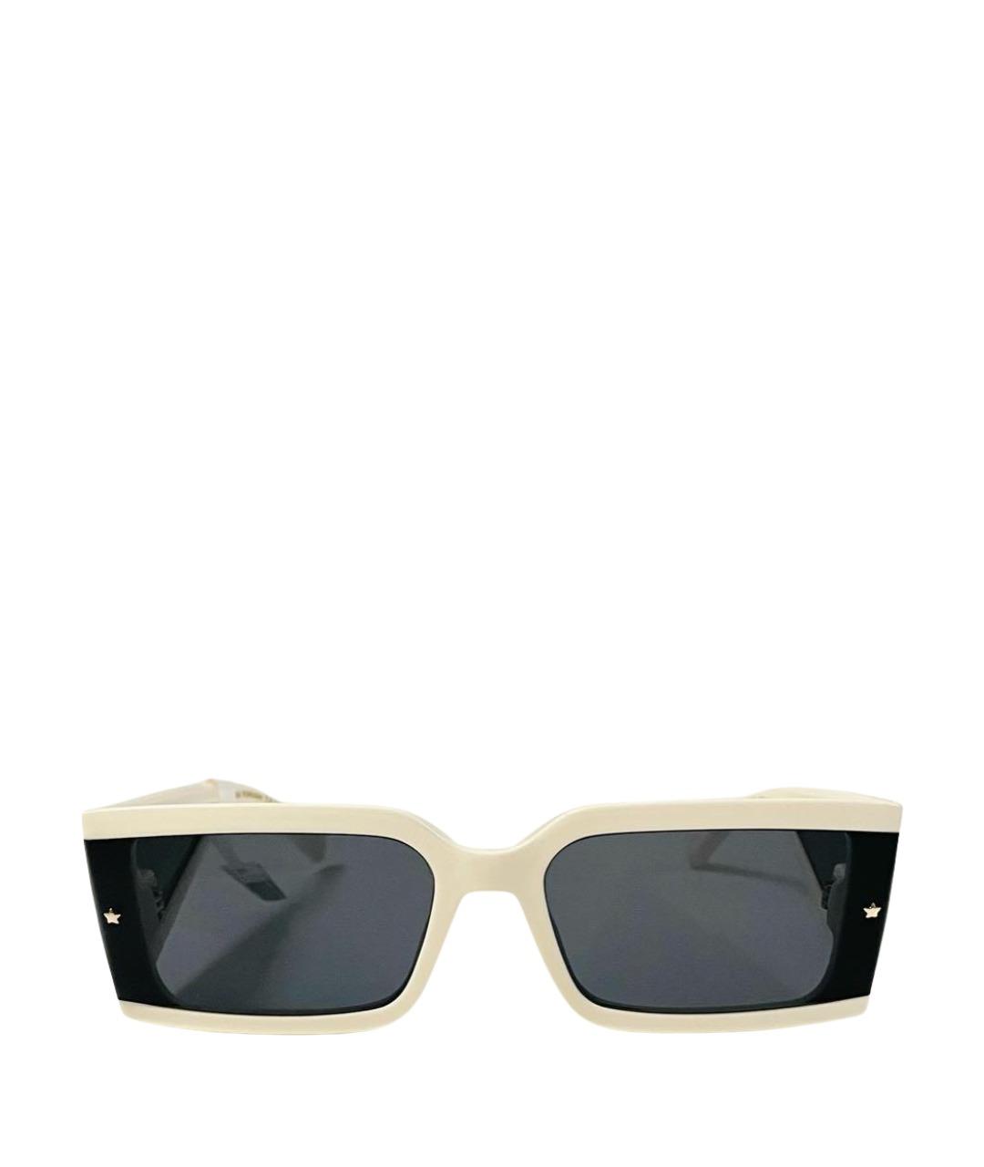 CHIARA FERRAGNI Белые пластиковые солнцезащитные очки, фото 1