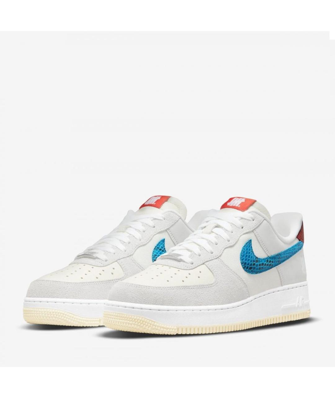 NIKE Серые кожаные кроссовки, фото 3