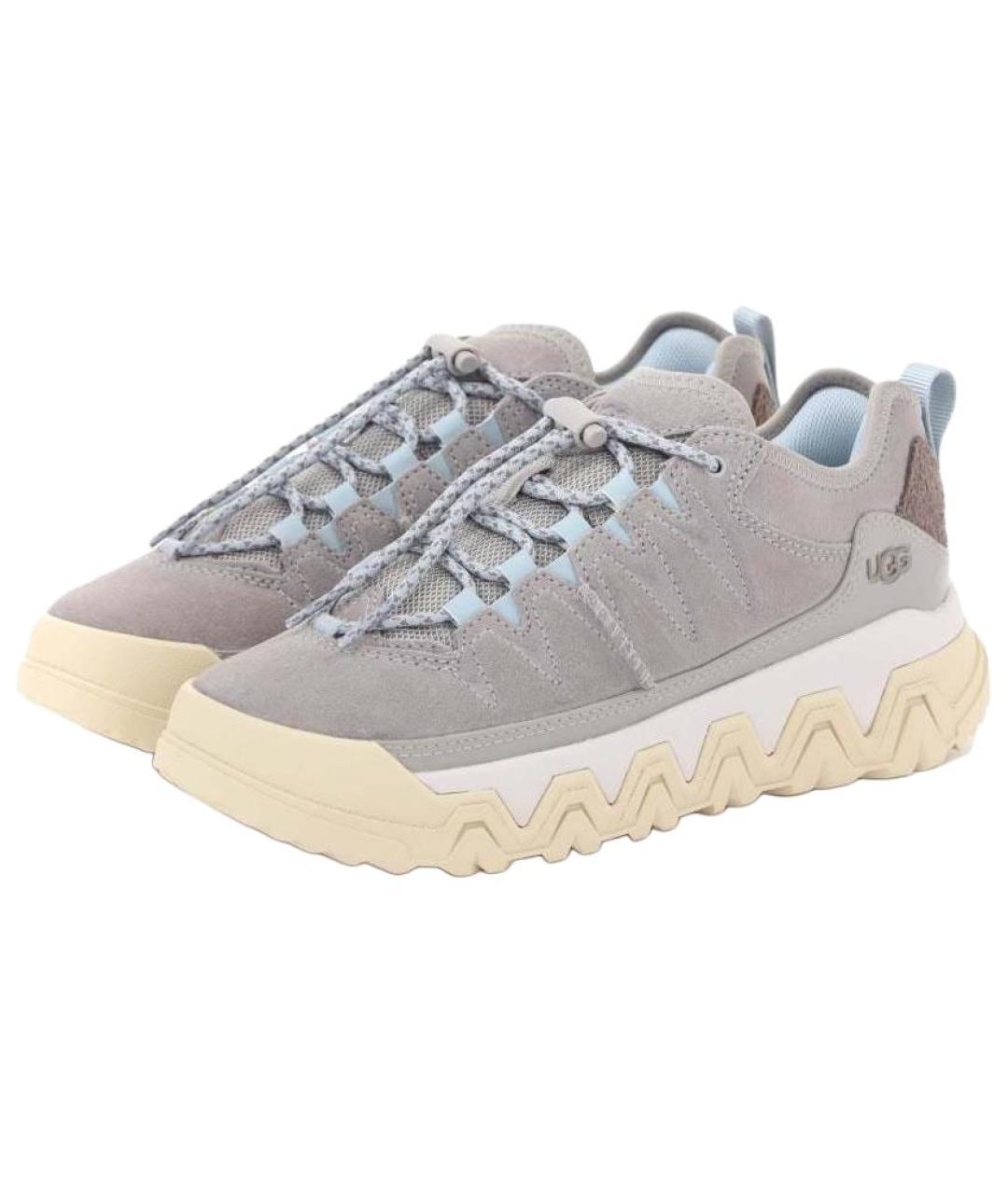 UGG AUSTRALIA Серые замшевые кроссовки, фото 3