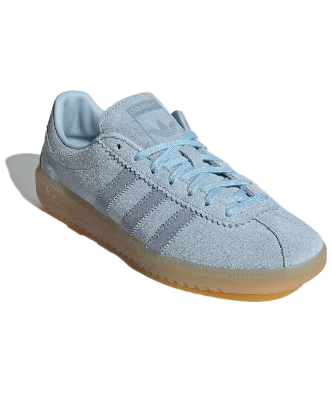 ADIDAS Голубые замшевые кеды, фото 3