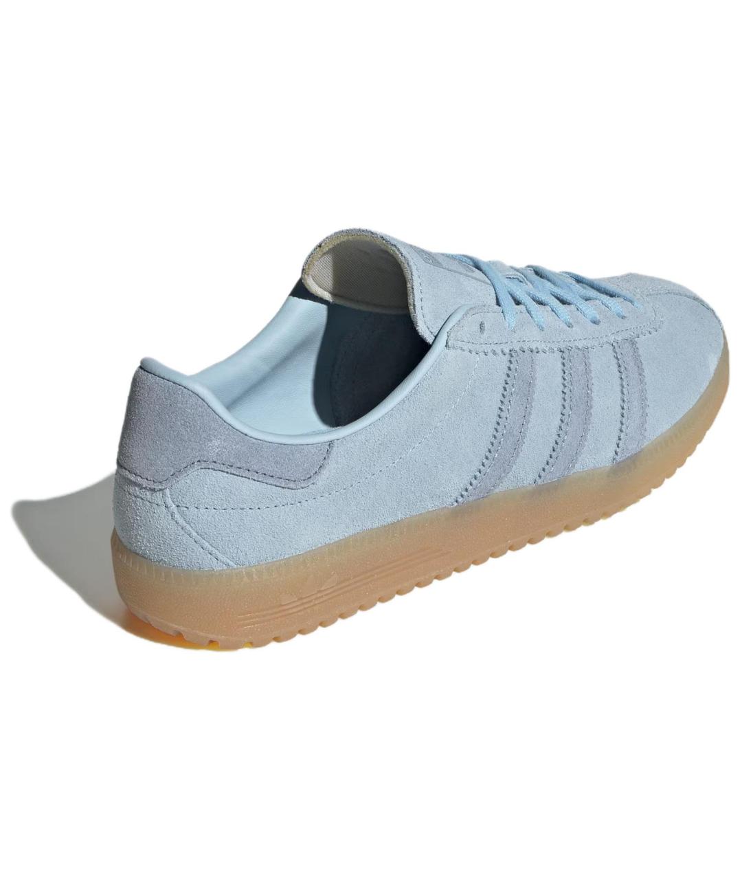 ADIDAS Голубые замшевые кеды, фото 4