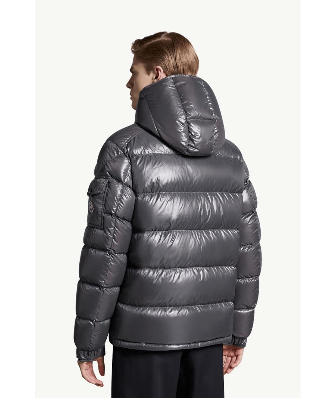 MONCLER Черная полиамидовая куртка, фото 3