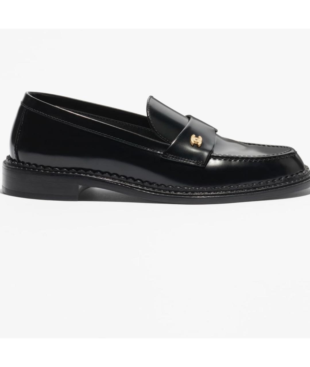 CHANEL Черные лоферы из лакированной кожи, фото 4