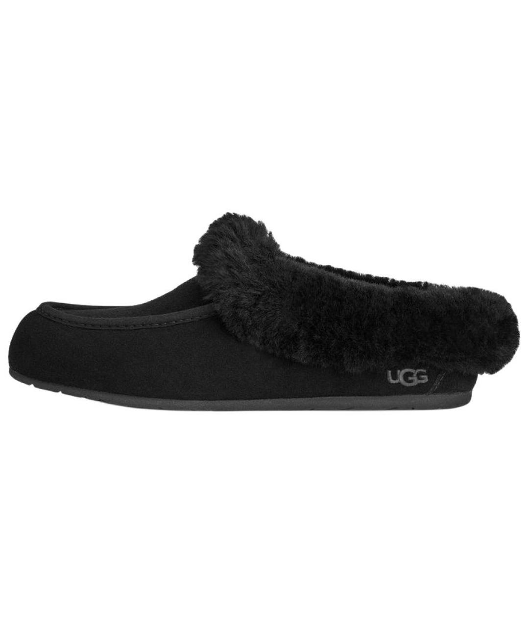 UGG AUSTRALIA Черные нубуковые мюли, фото 2