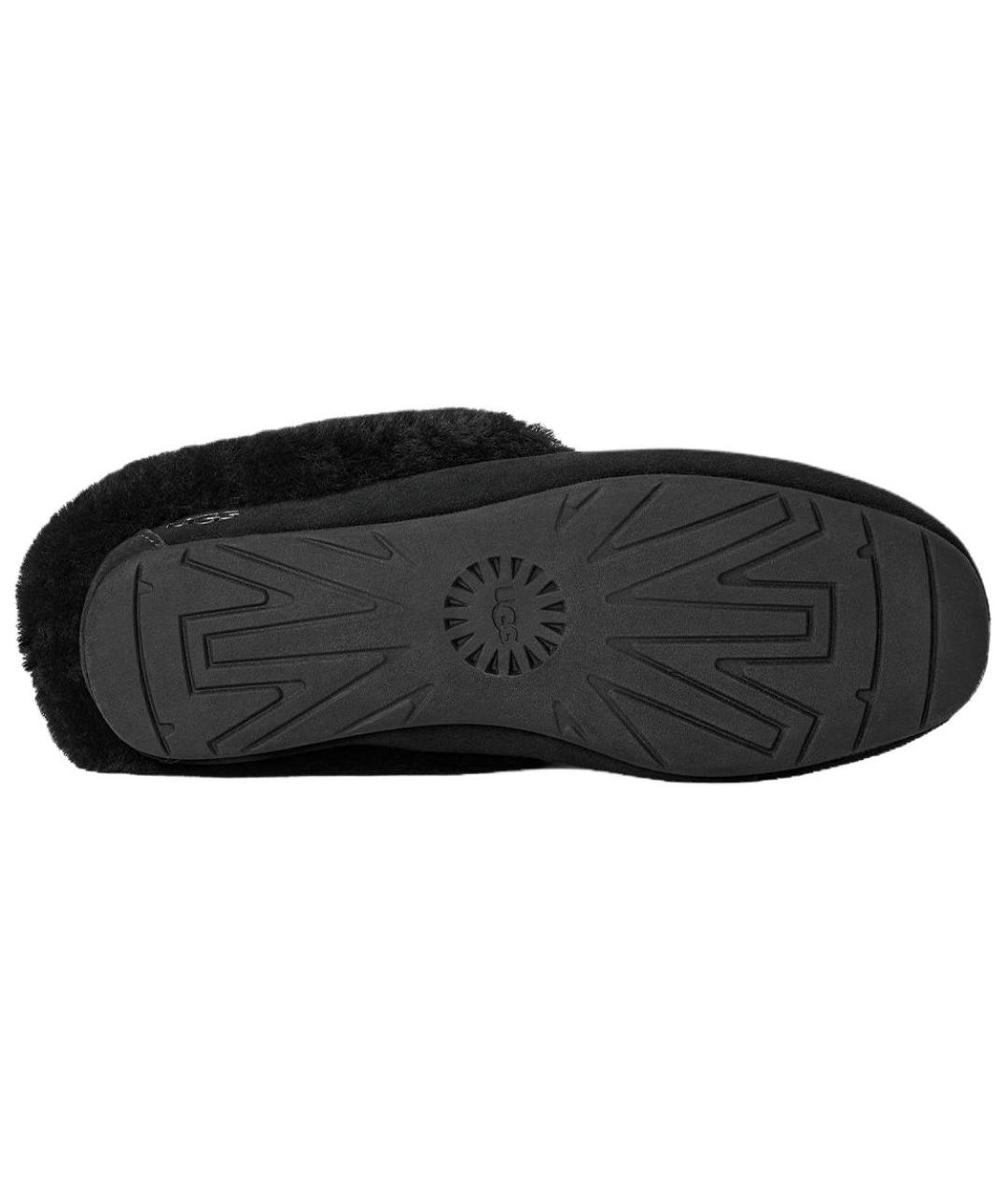 UGG AUSTRALIA Черные нубуковые мюли, фото 6