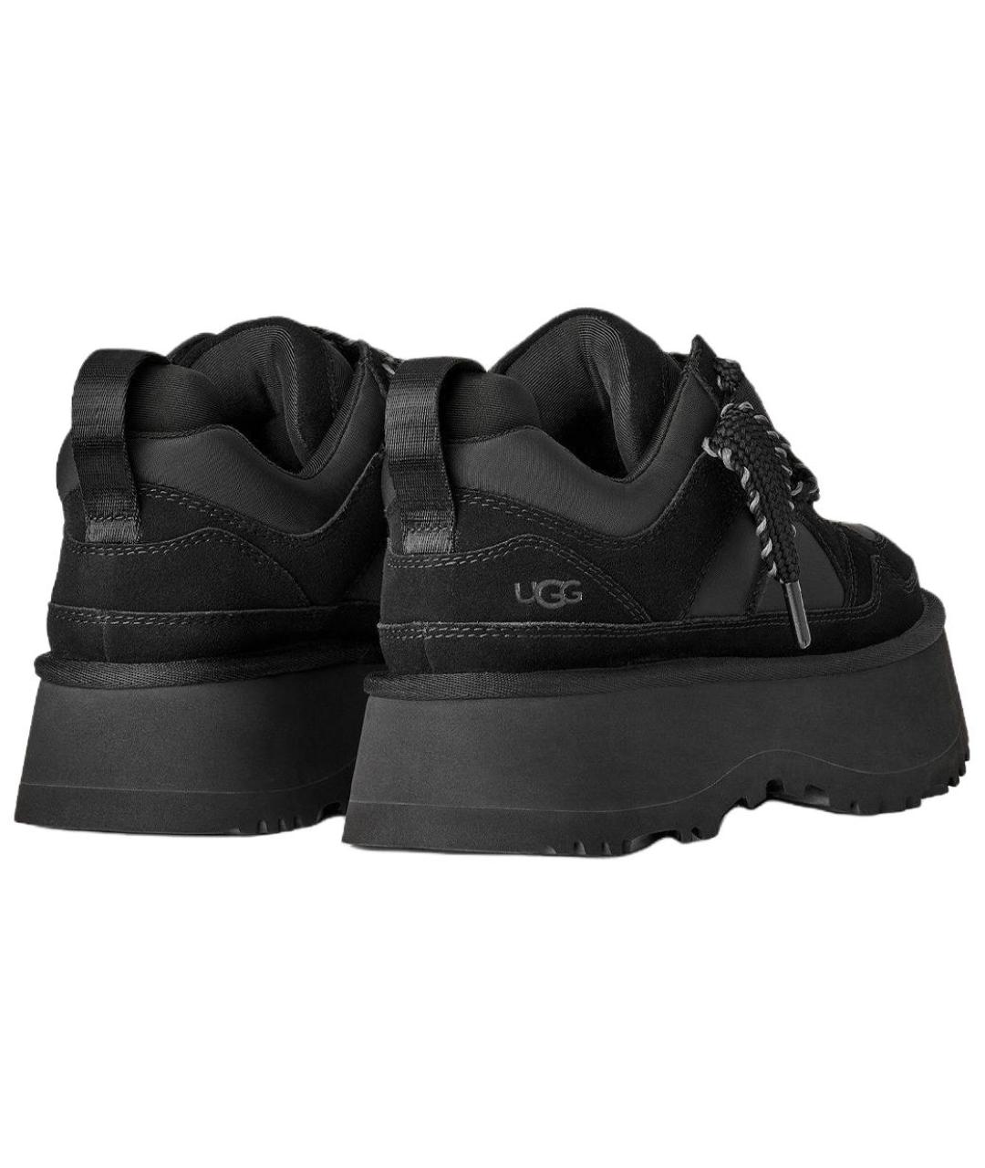 UGG AUSTRALIA Черные нубуковые кроссовки, фото 4