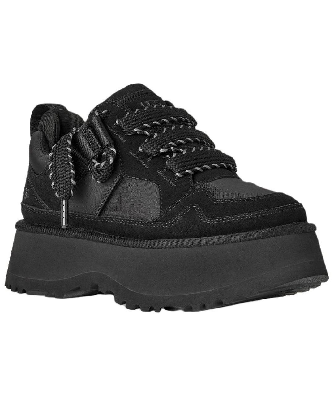 UGG AUSTRALIA Черные нубуковые кроссовки, фото 3