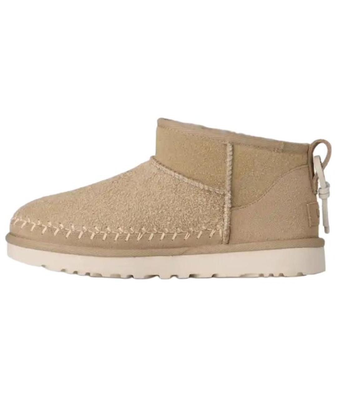 UGG AUSTRALIA Бежевые замшевые ботинки, фото 2