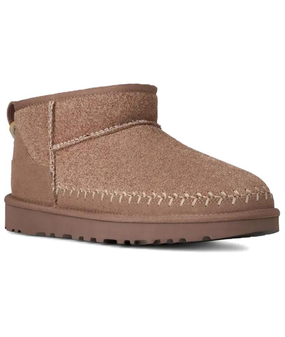 UGG AUSTRALIA Коричневые замшевые ботинки, фото 3