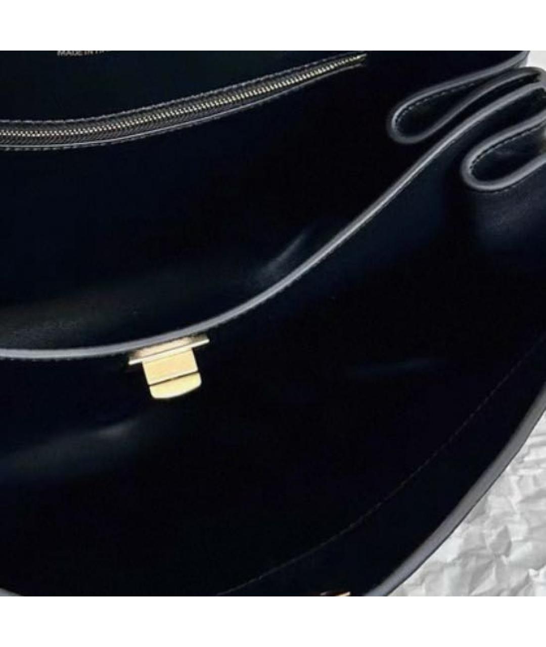 BALENCIAGA Черная кожаная сумка через плечо, фото 3