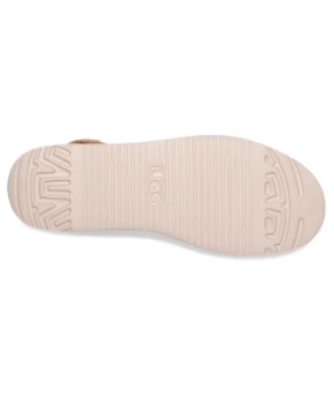 UGG AUSTRALIA Бежевые нубуковые сандалии, фото 5