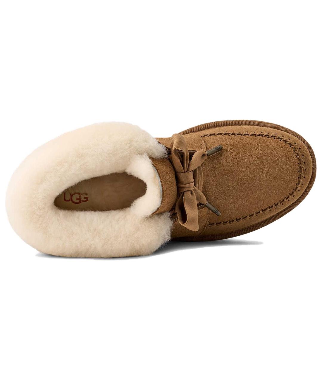 UGG AUSTRALIA Коричневые замшевые ботинки, фото 4