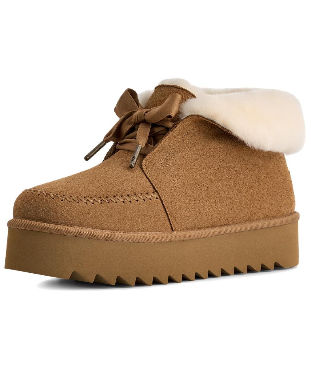 UGG AUSTRALIA Коричневые замшевые ботинки, фото 2