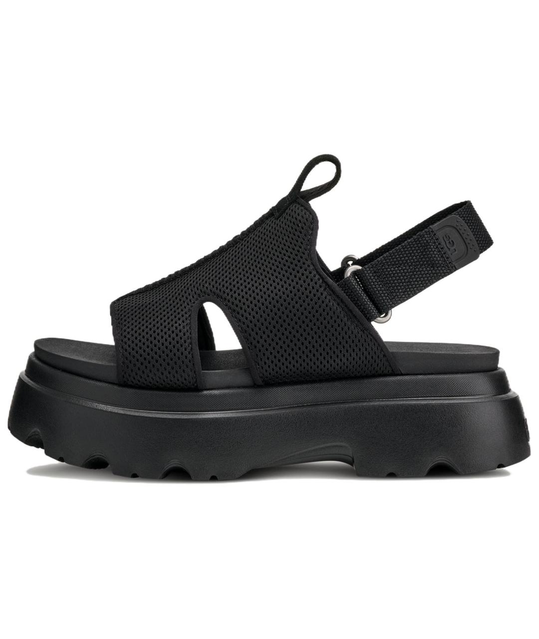 UGG AUSTRALIA Черные текстильные сандалии, фото 6