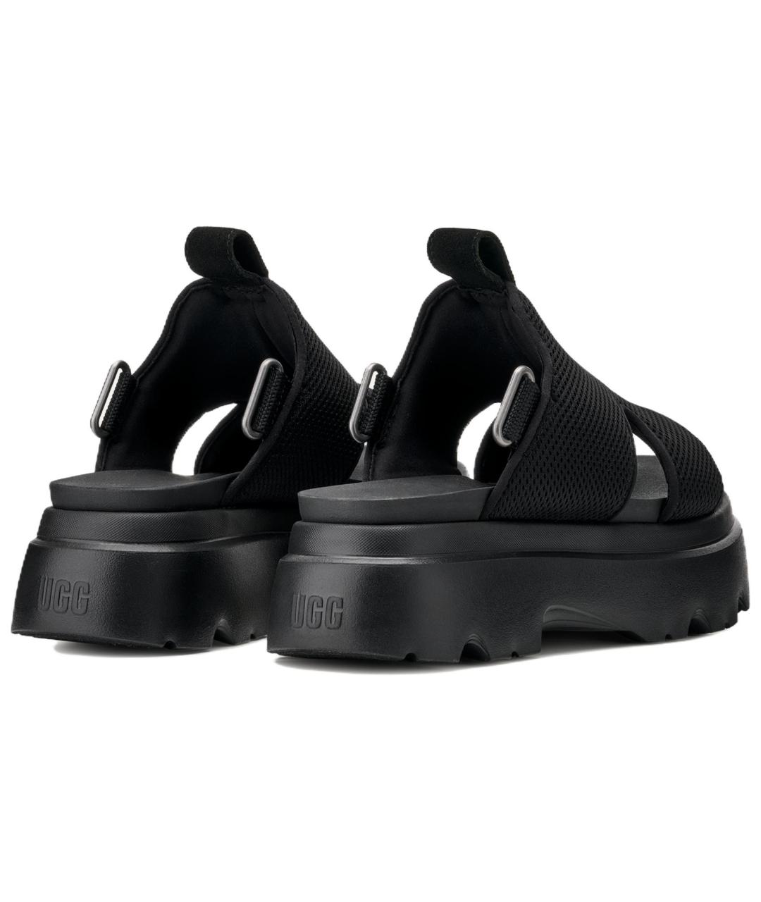 UGG AUSTRALIA Черные текстильные сандалии, фото 3