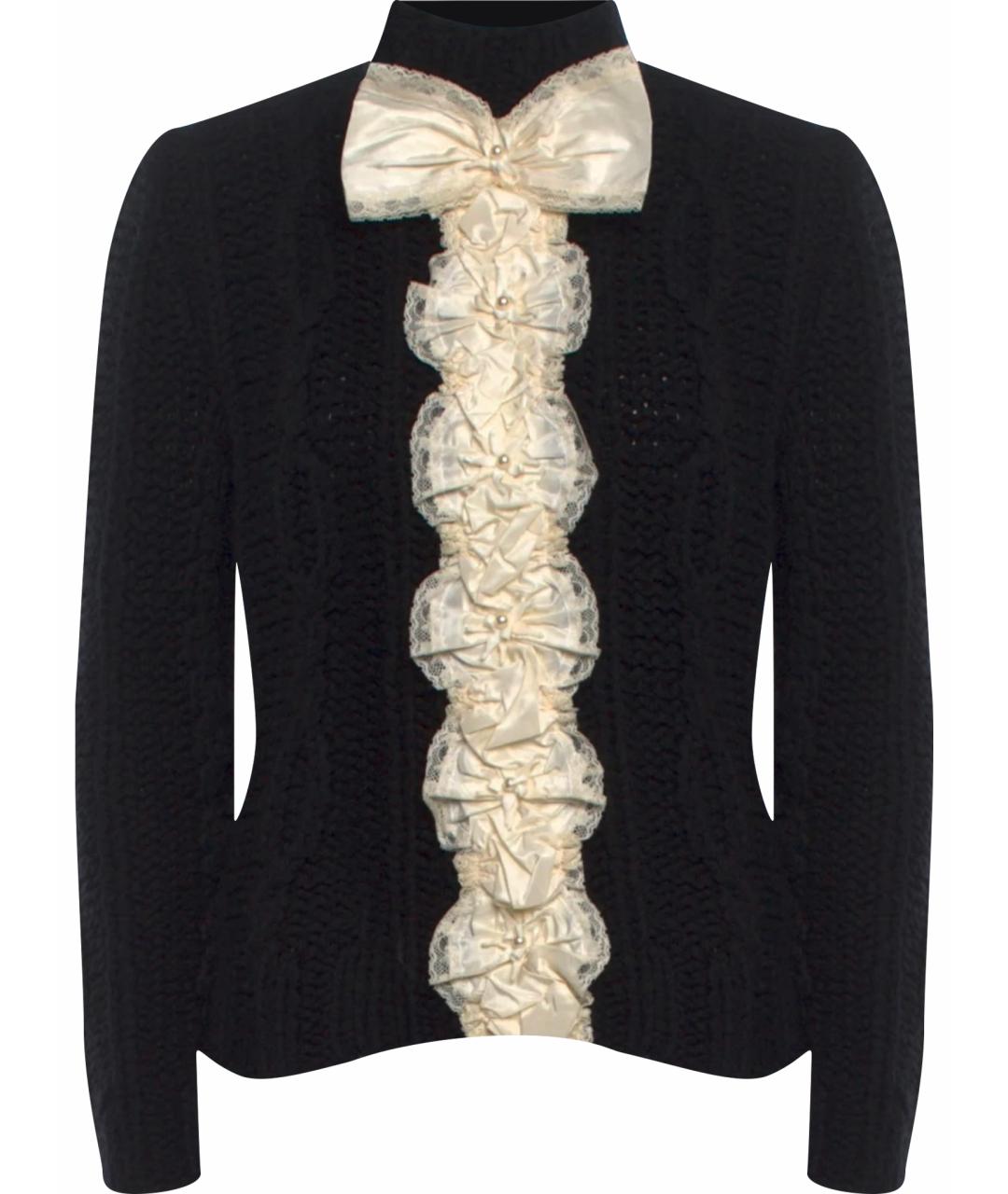 CHANEL Черный шерстяной джемпер / свитер, фото 1