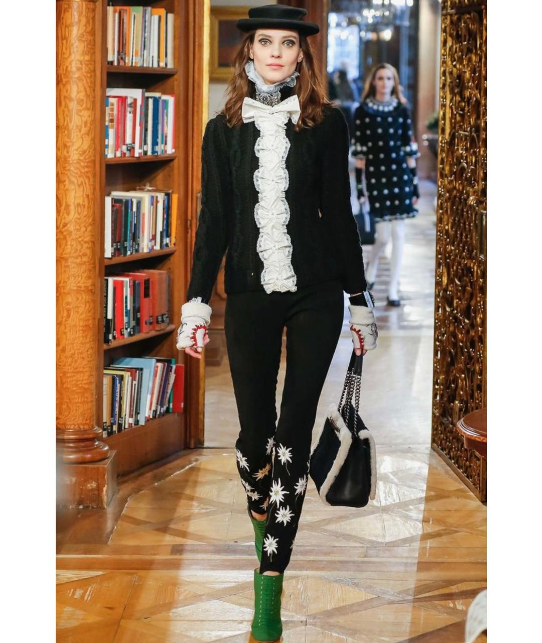 CHANEL Черный шерстяной джемпер / свитер, фото 3