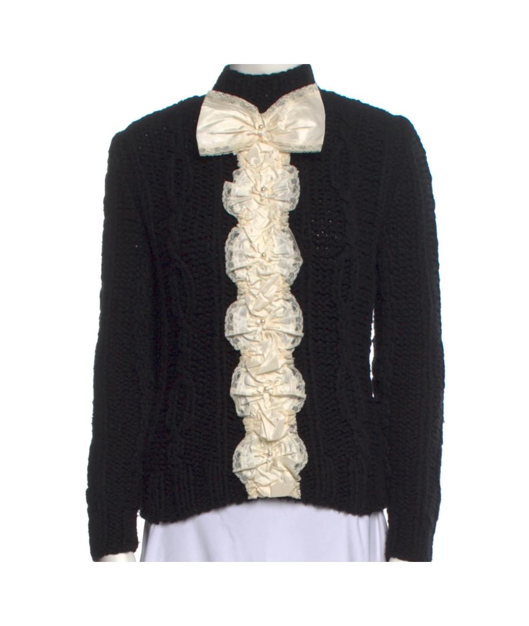 CHANEL Черный шерстяной джемпер / свитер, фото 8