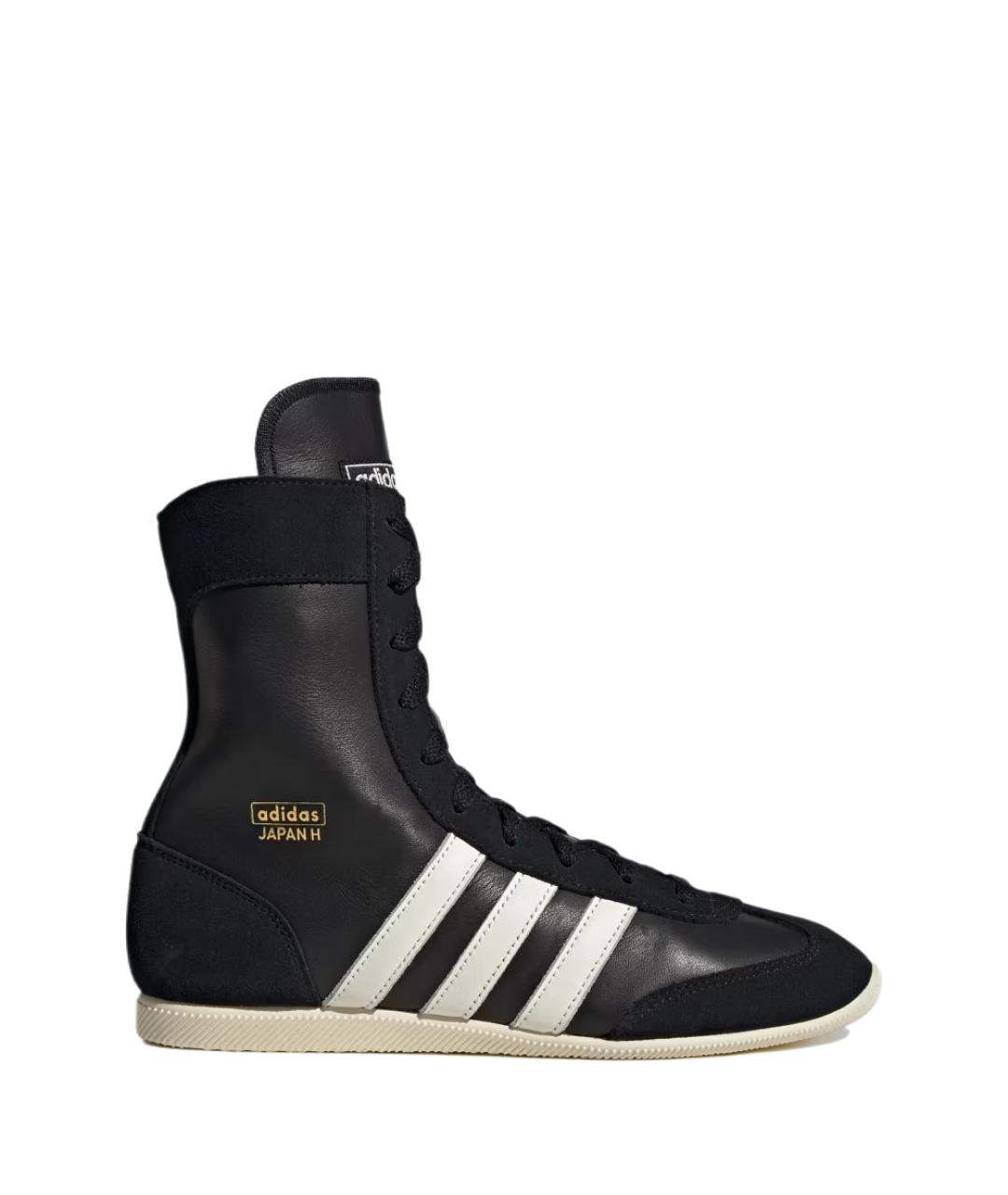 ADIDAS Черные кожаные кроссовки, фото 1