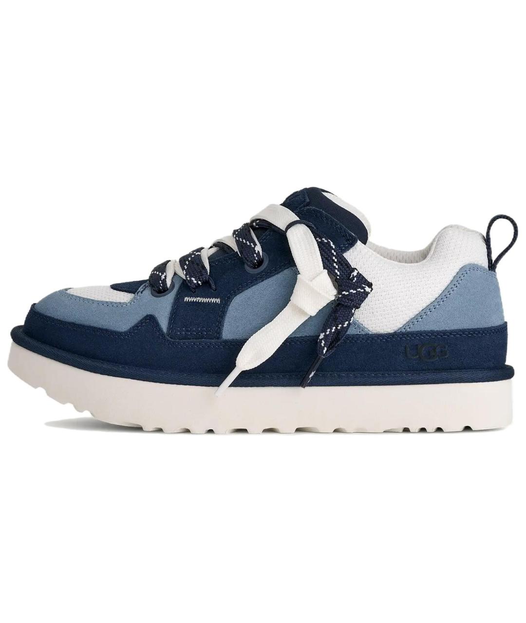 UGG AUSTRALIA Синие замшевые низкие кроссовки / кеды, фото 2