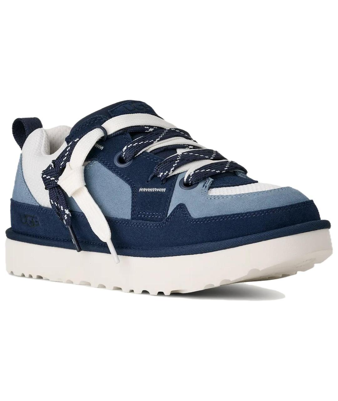 UGG AUSTRALIA Синие замшевые низкие кроссовки / кеды, фото 3