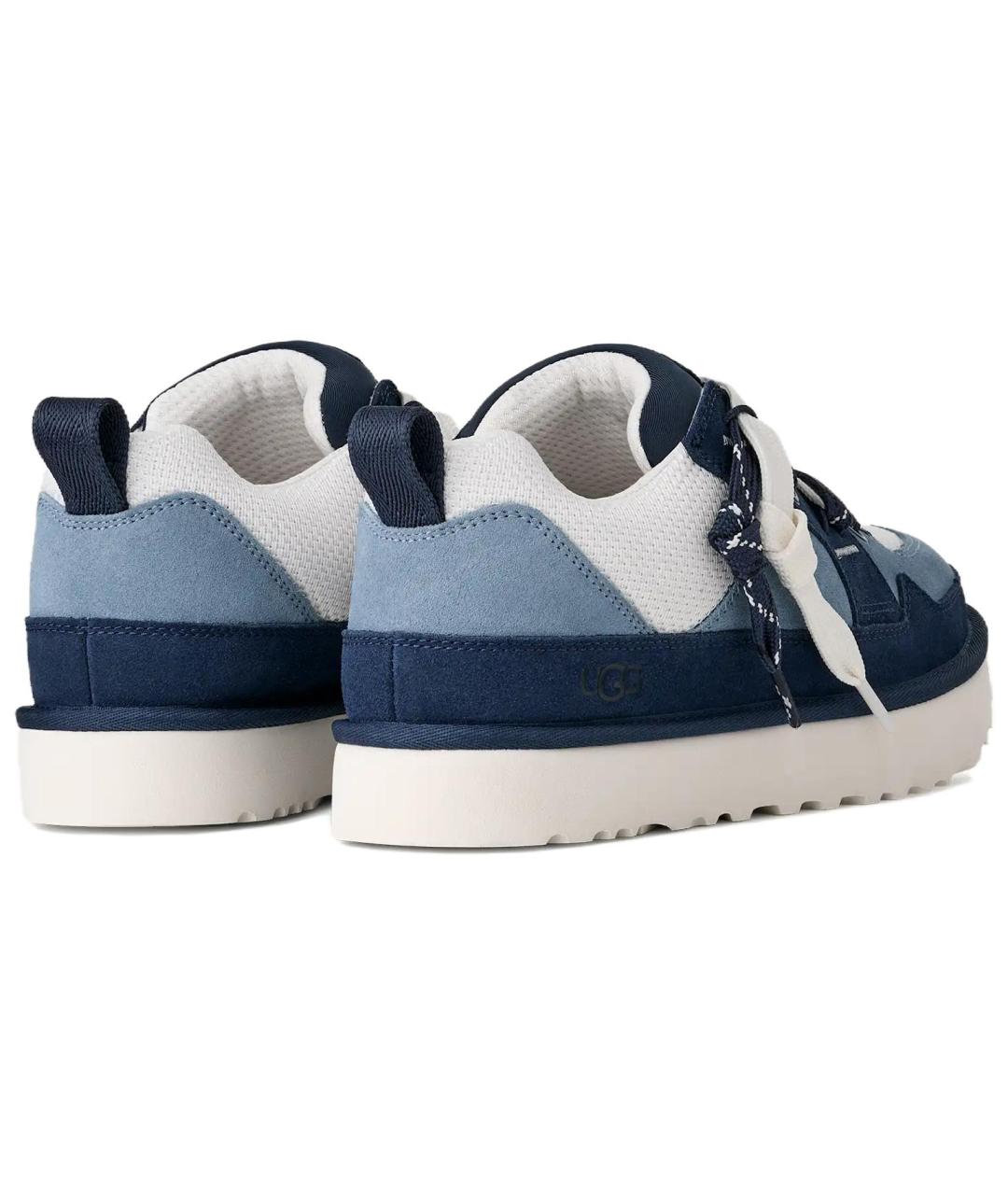 UGG AUSTRALIA Синие замшевые низкие кроссовки / кеды, фото 4