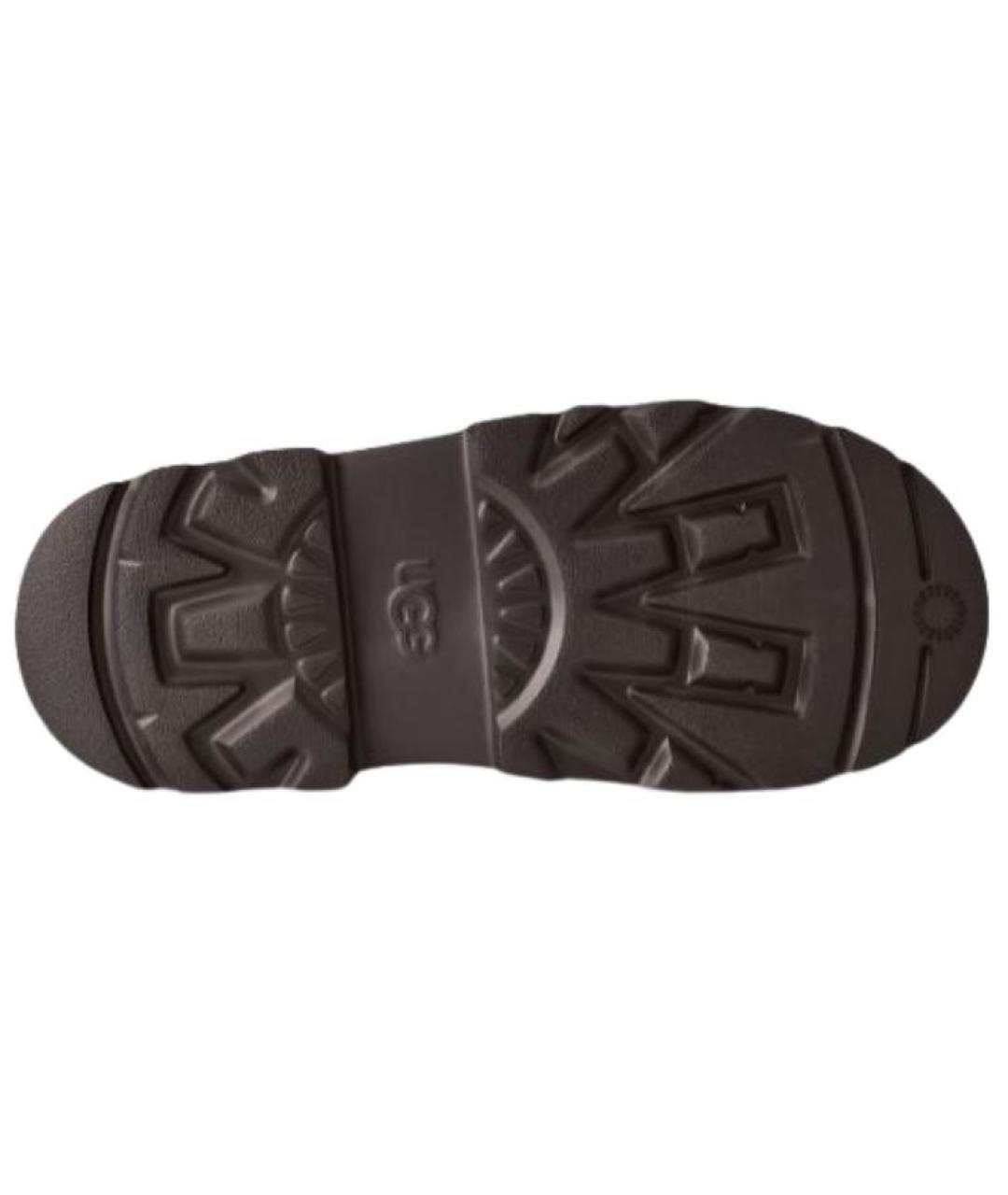 UGG AUSTRALIA Коричневые кожаные высокие ботинки, фото 6