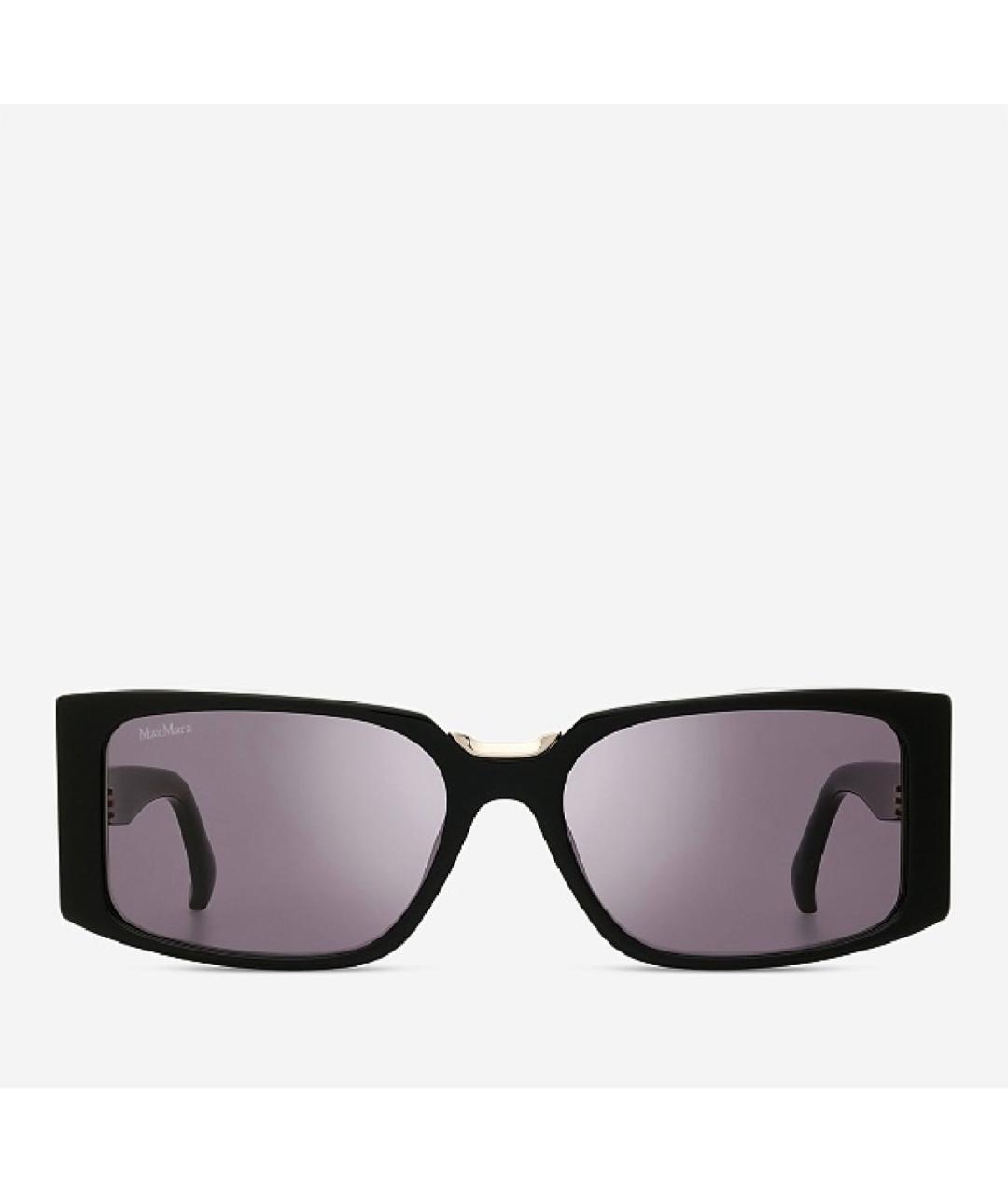 MAX MARA Черные пластиковые солнцезащитные очки, фото 8