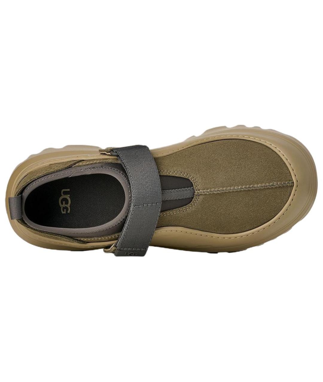 UGG AUSTRALIA Хаки замшевые высокие кроссовки / кеды, фото 5