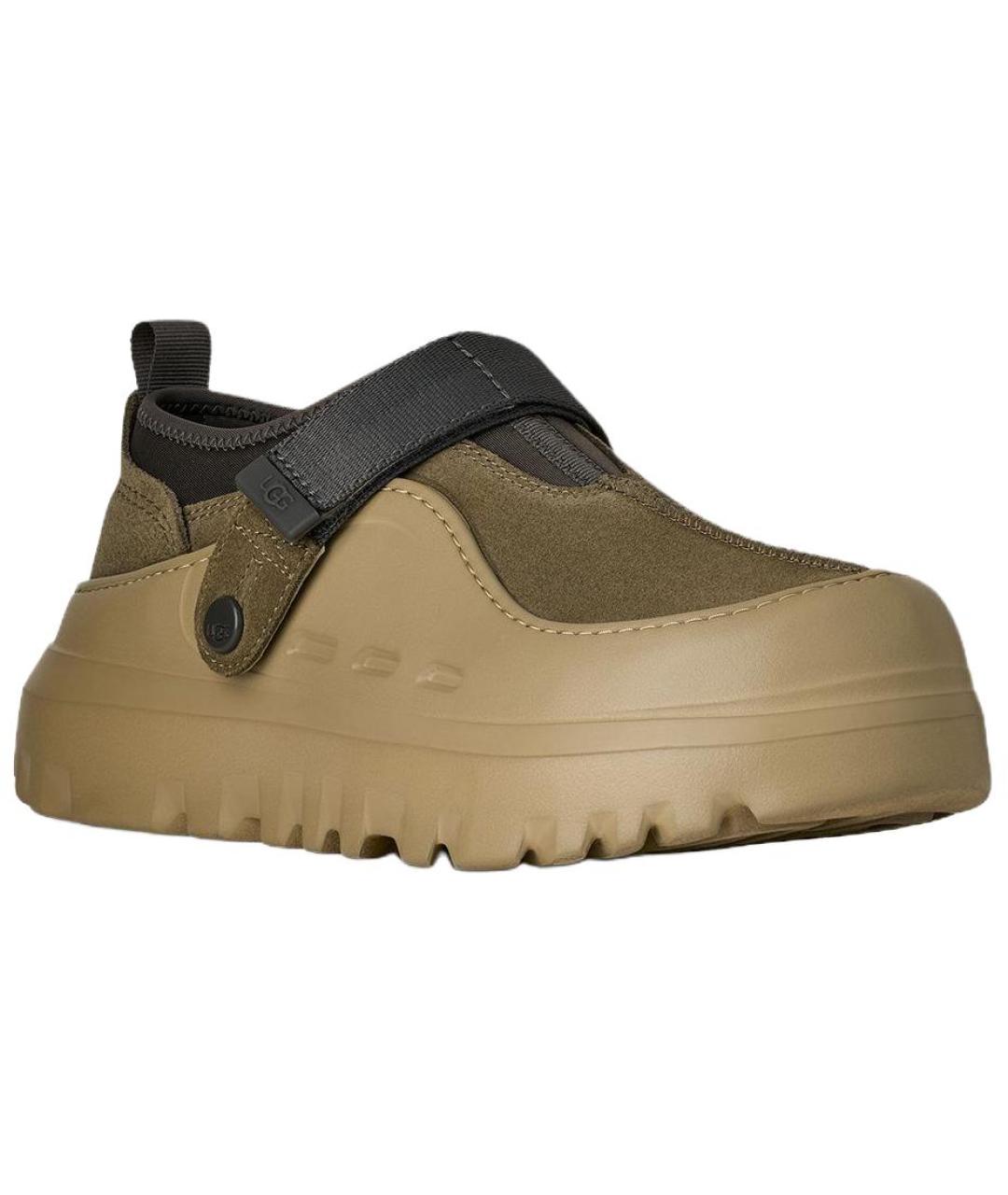 UGG AUSTRALIA Хаки замшевые высокие кроссовки / кеды, фото 3