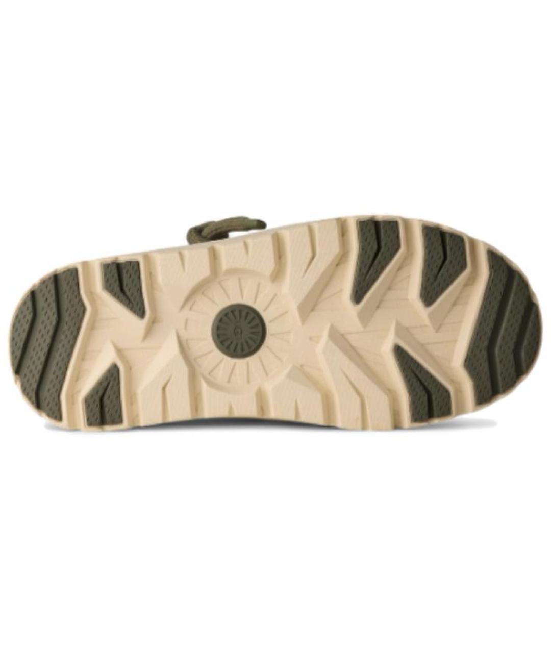 UGG AUSTRALIA Зеленые кожаные высокие кроссовки / кеды, фото 6